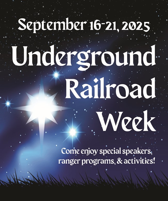 A poster advertising Underground Railroad Week