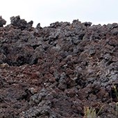 Solidified ʻaʻā lava