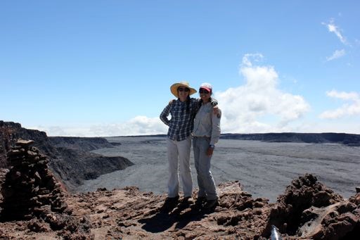 hikers posing at the summit