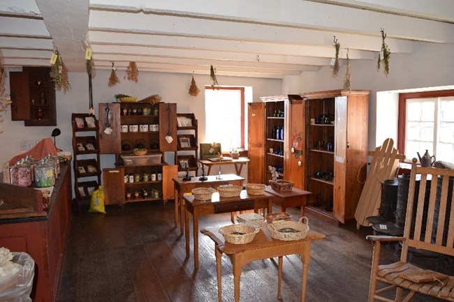 Interior of Office Store showing items for sale.