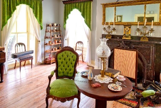 View of Parlor inside the Ironmaster's Mansion at Hopewell Furnace