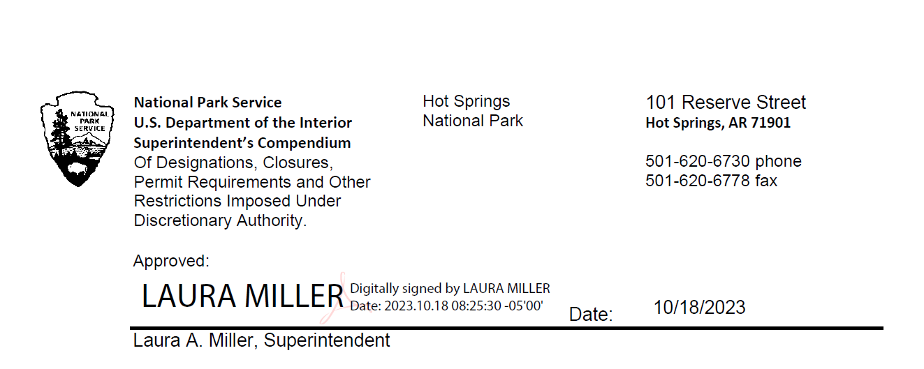 Signature of Superintendent Laura Miller dated 18 October 2023