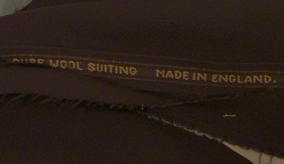 Detail of suiting fabric, HSTR 3847.