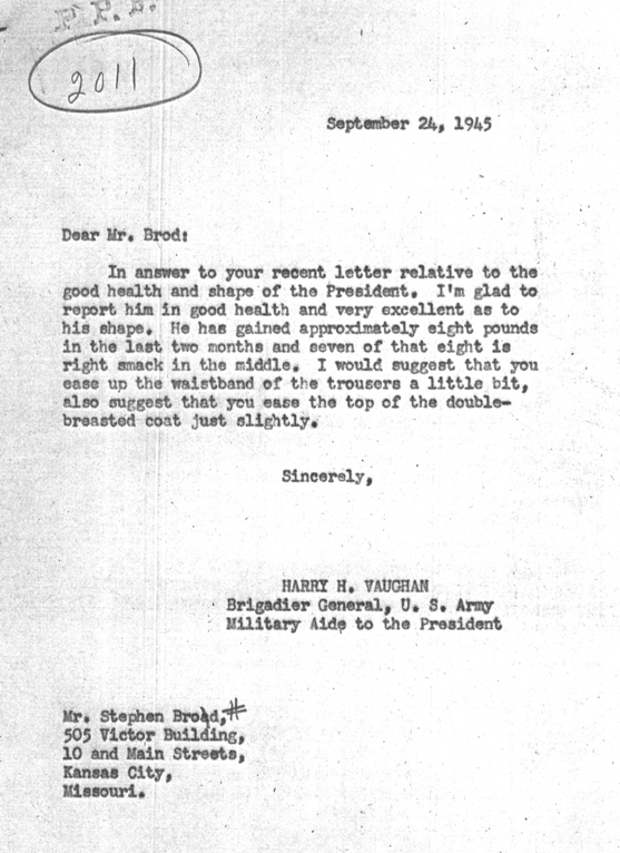 Stephen Brod letter