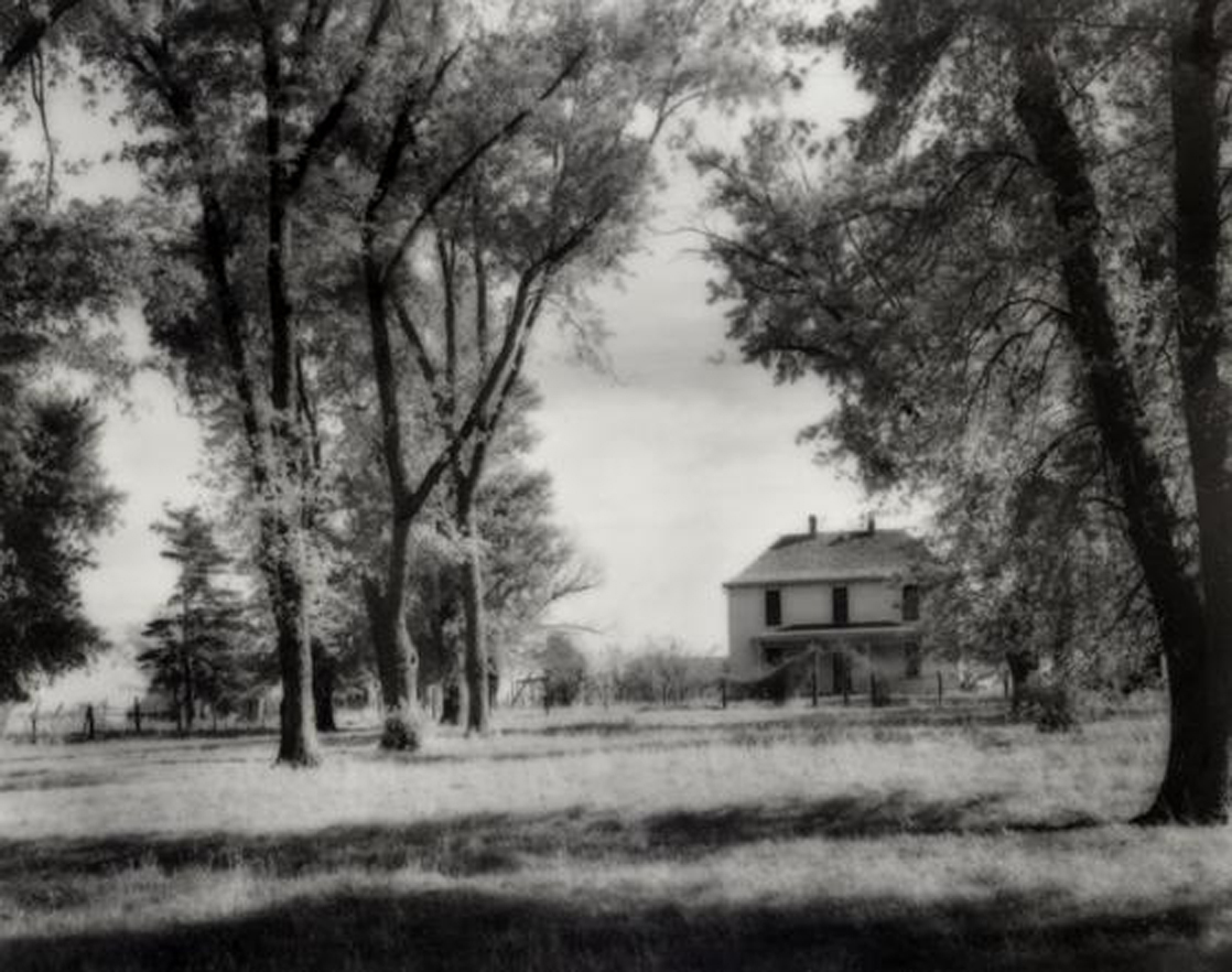 The Truman Farm Home Framed by Trees