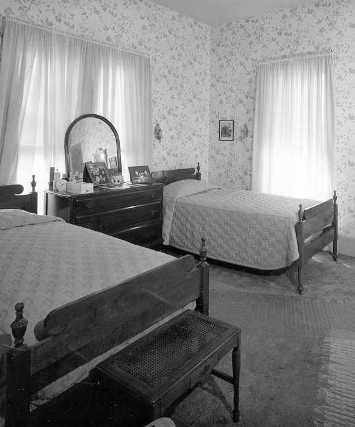 Harry and Bess Truman's second floor bedroom.