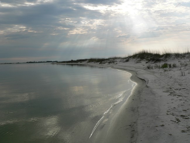 Shoreline at Perdido Key, Gulf Islands National Seashore, Florida