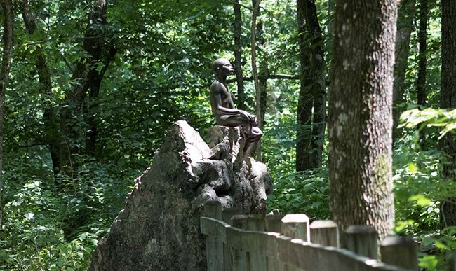Statue of young George Washington Carver