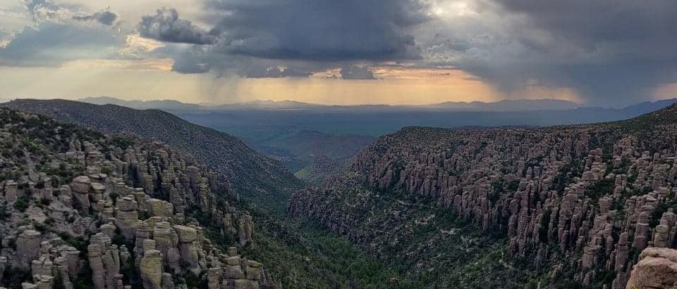 Storm over hoodoos