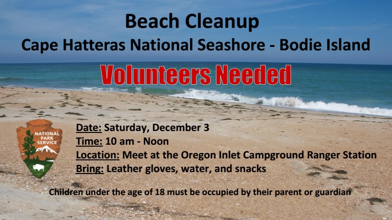 Cape Hatteras National Seashore Beach Cleanup Details