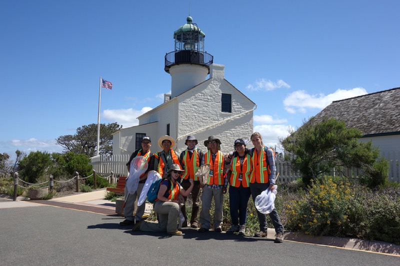 Volunteers participating in BioBlitz at Cabrillo Volunteers participating in BioBlitz at Cabrillo