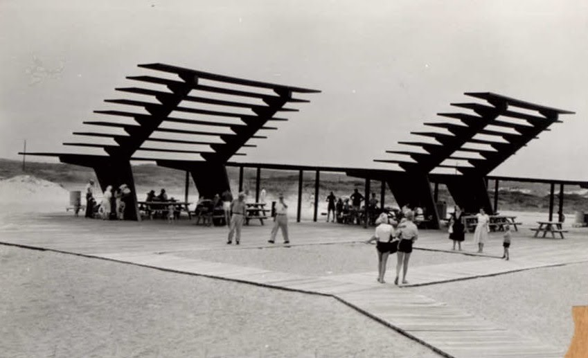 Coquina Beach Sunshade on October 1, 1957