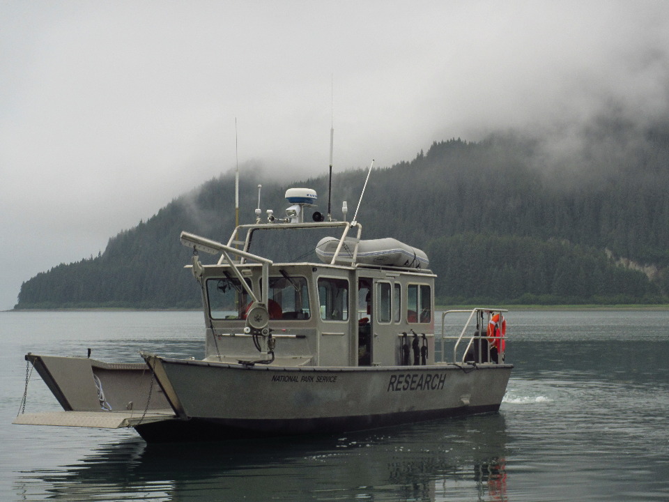 research vessel in Glacier Bay