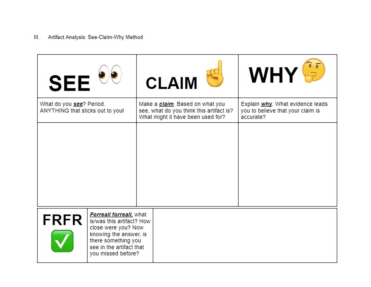 Chart with black text on white background