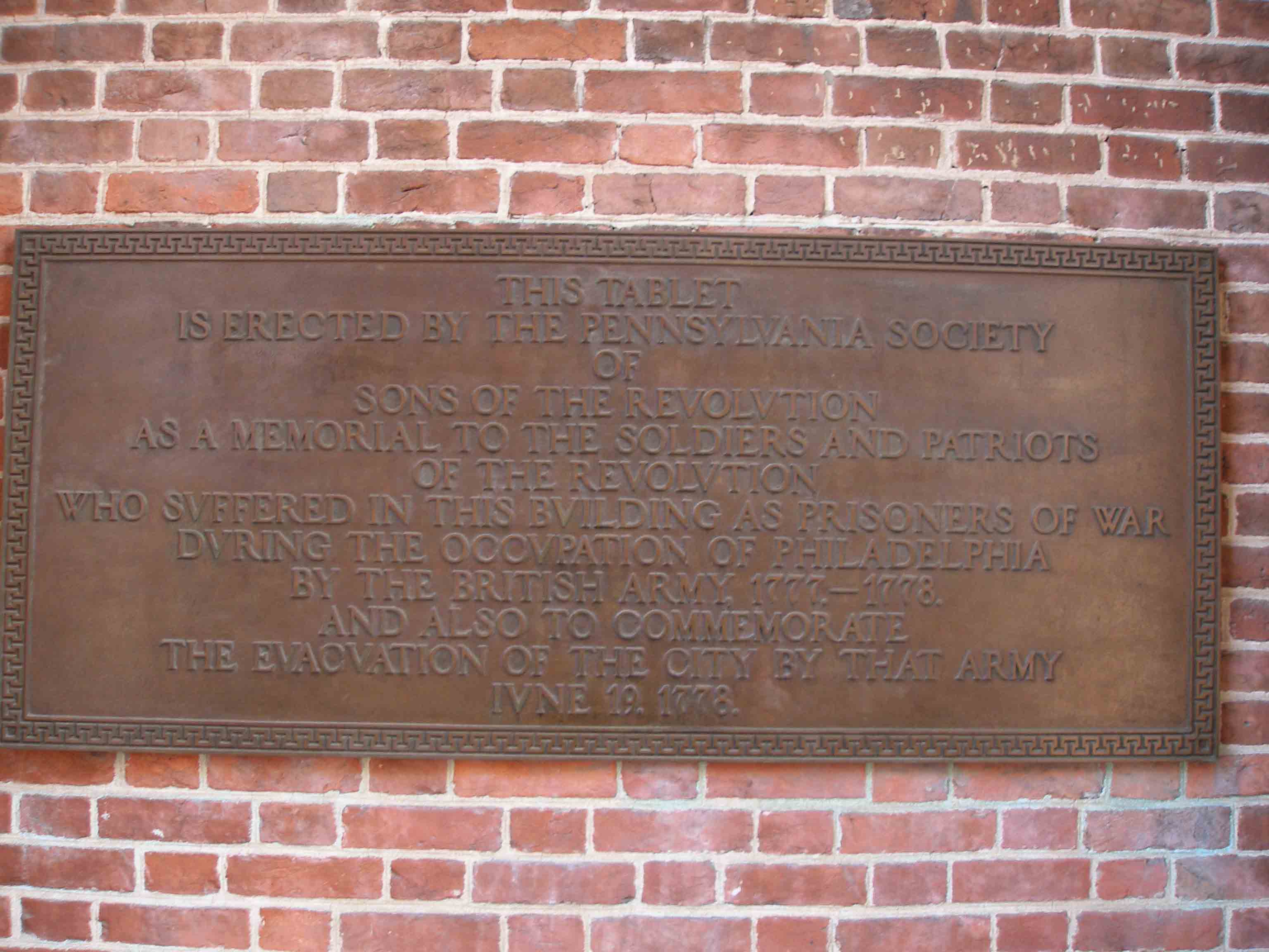 british occupation - west side of inde hall