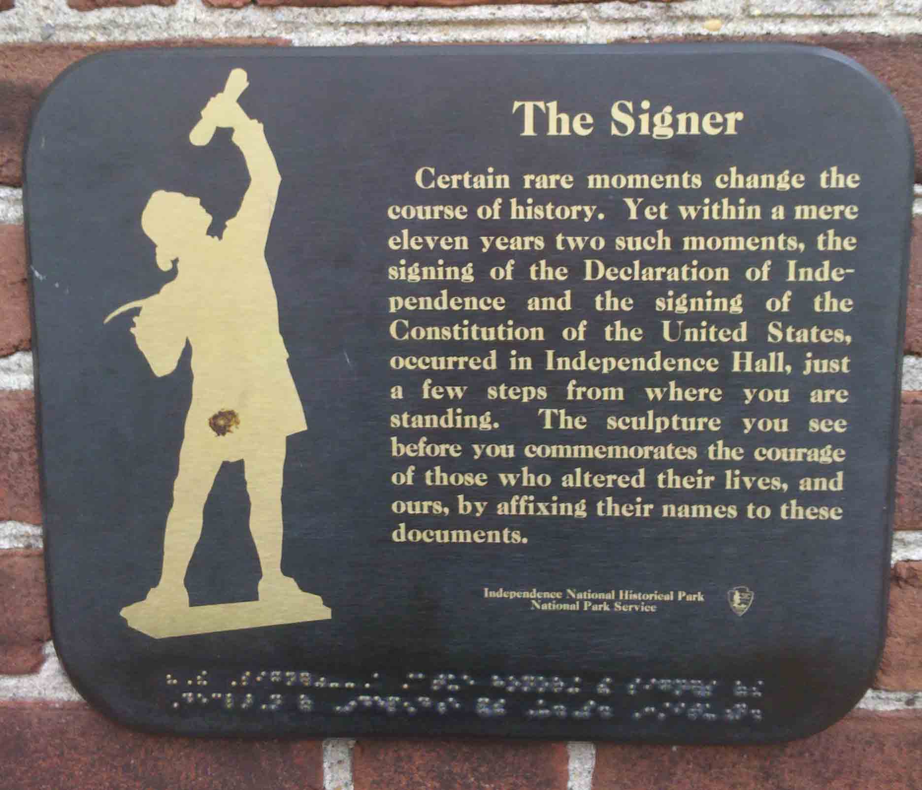 signer plaque