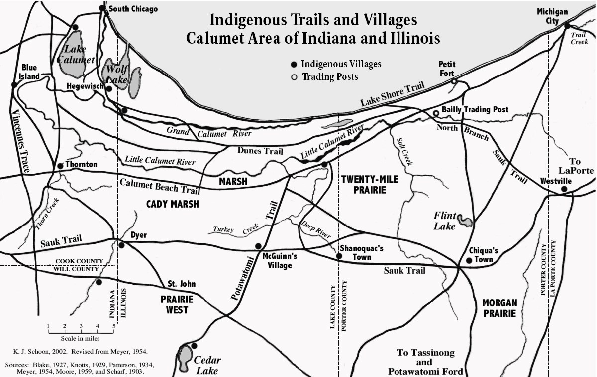 Indigenous trails map