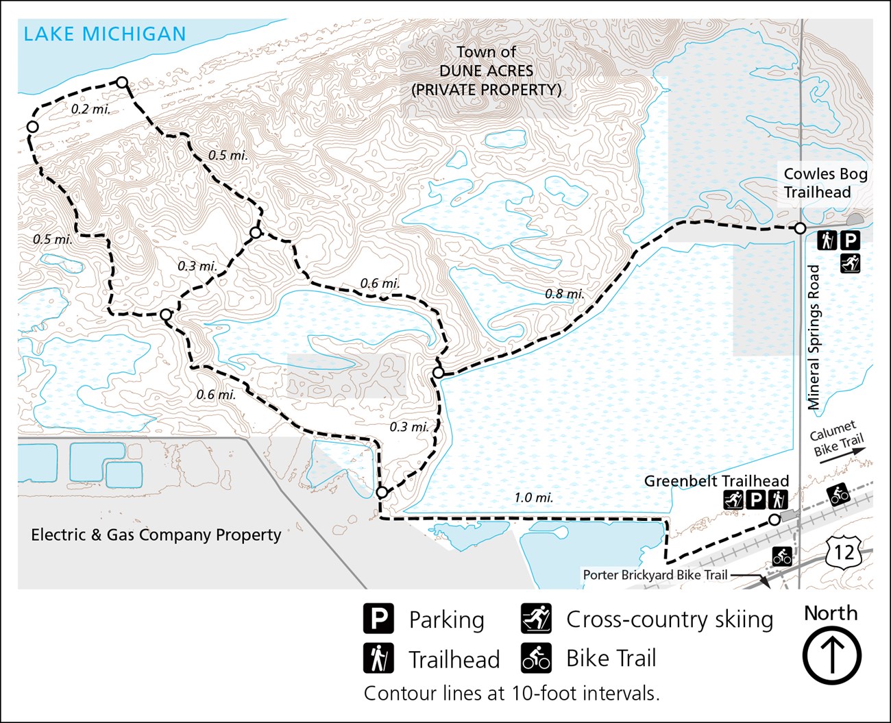 Cowles Bog Trail Map