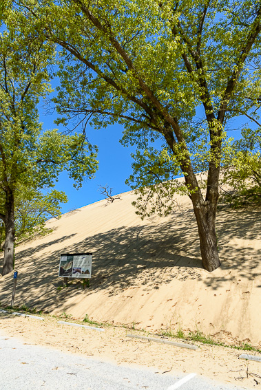 Mount Baldy is on the verge of covering the parking lot.
