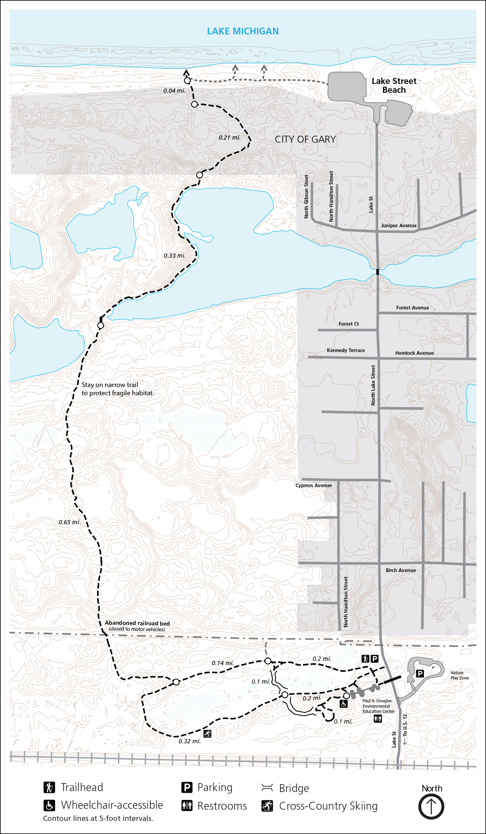 Paul H Douglas Trail Map
