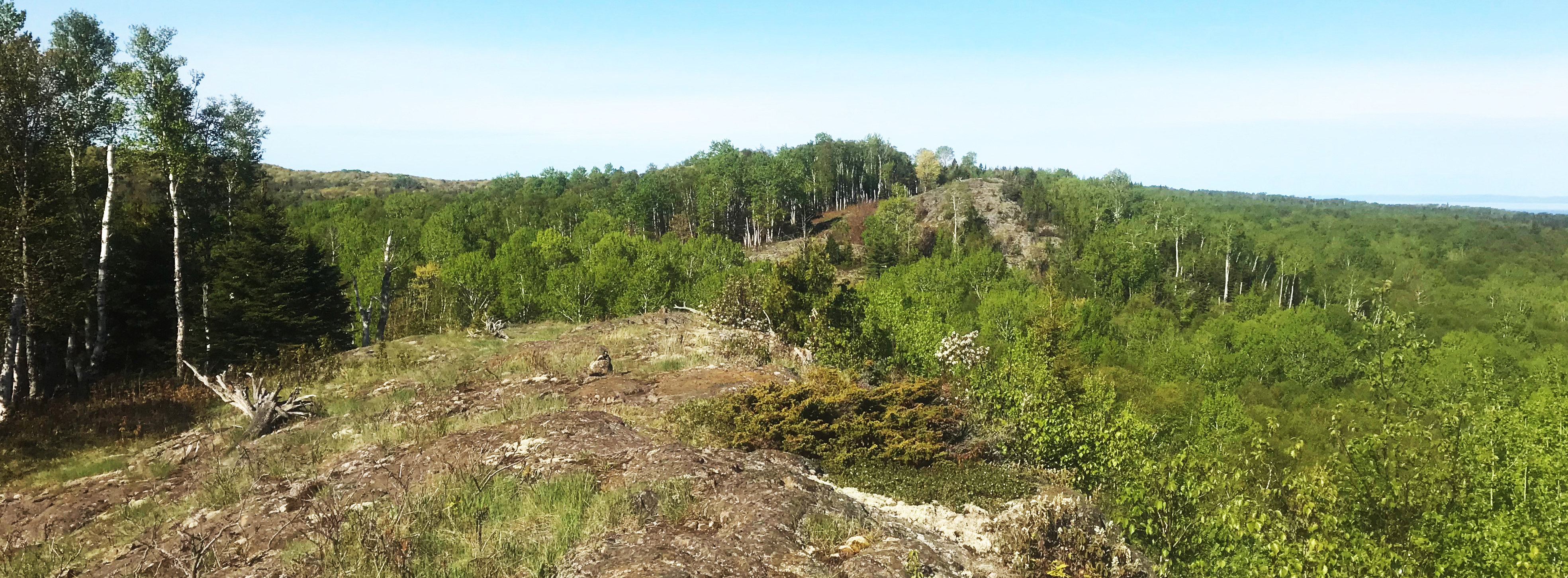 A rocky ridge trail.