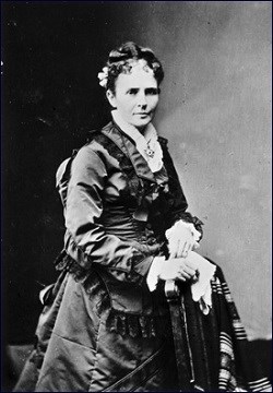 black and white photo of a First Lady