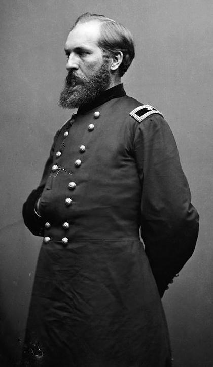 man in a Ciivl War Union uniform standing