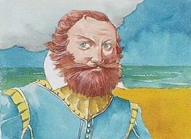 Water color of Captain John Smith