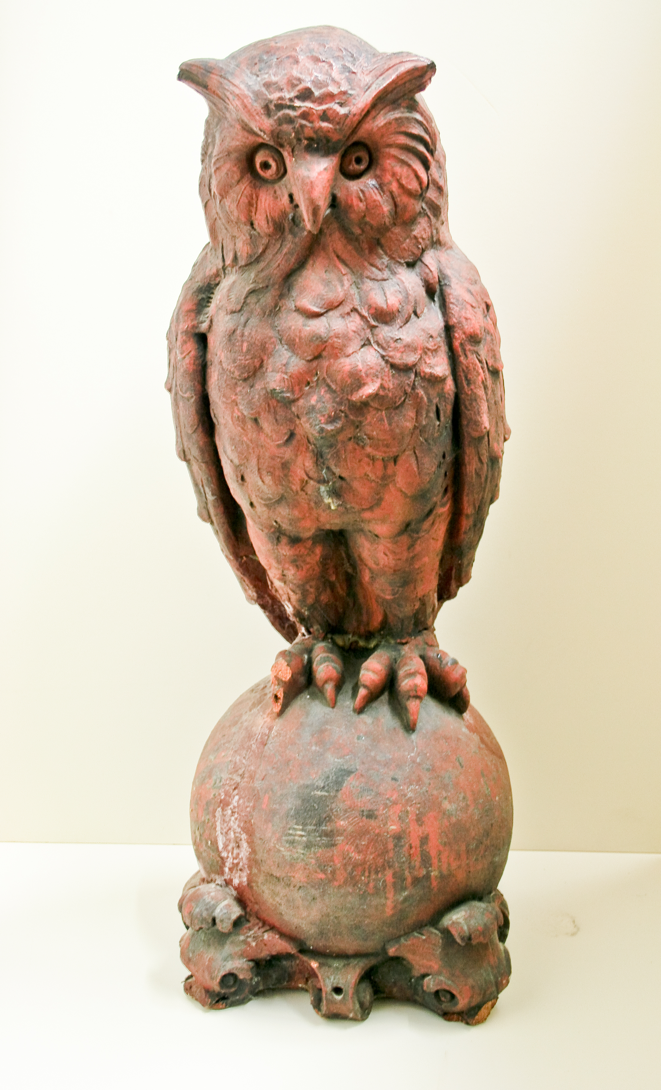 Terra Cotta Owl, front view