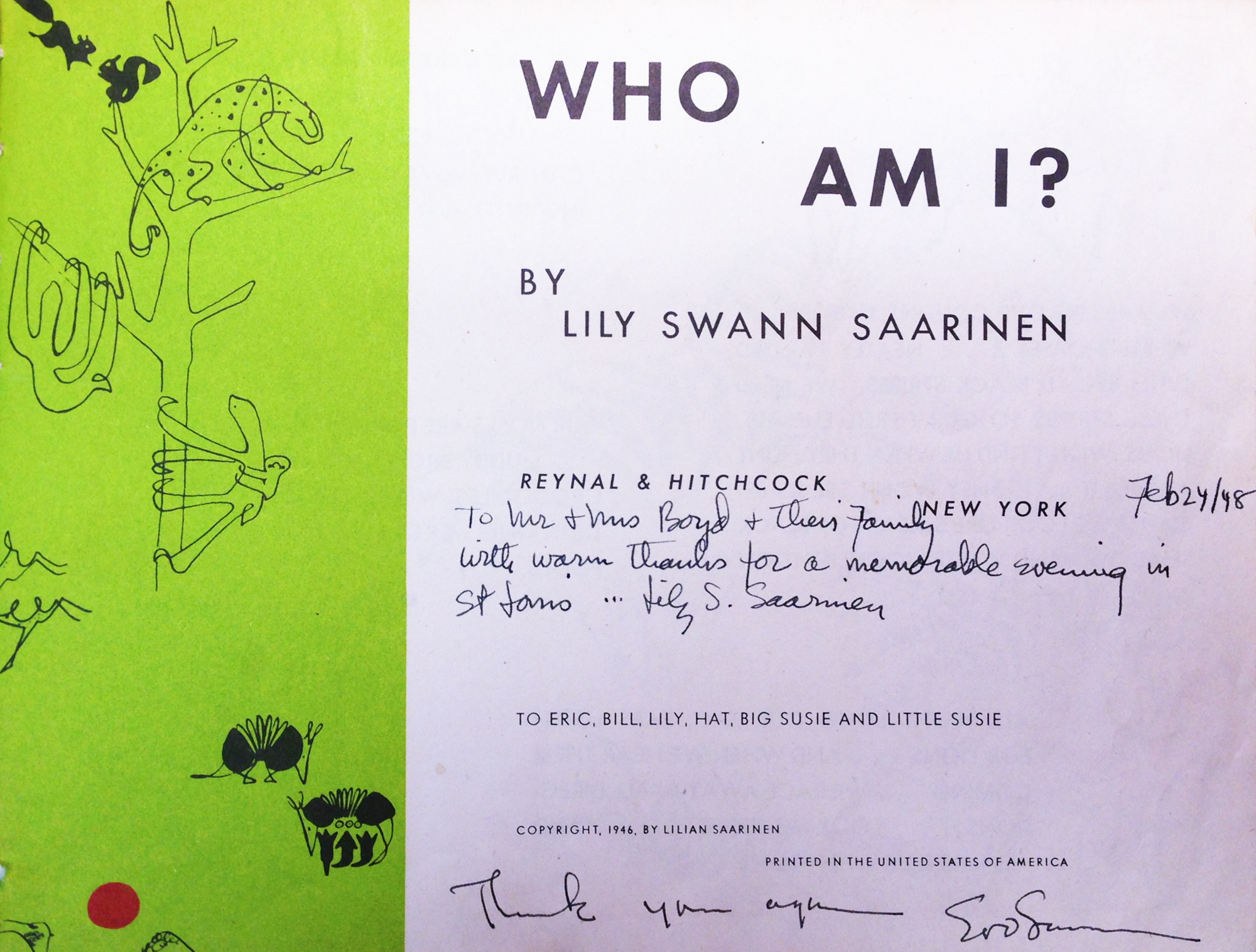 Who Am I? Title page