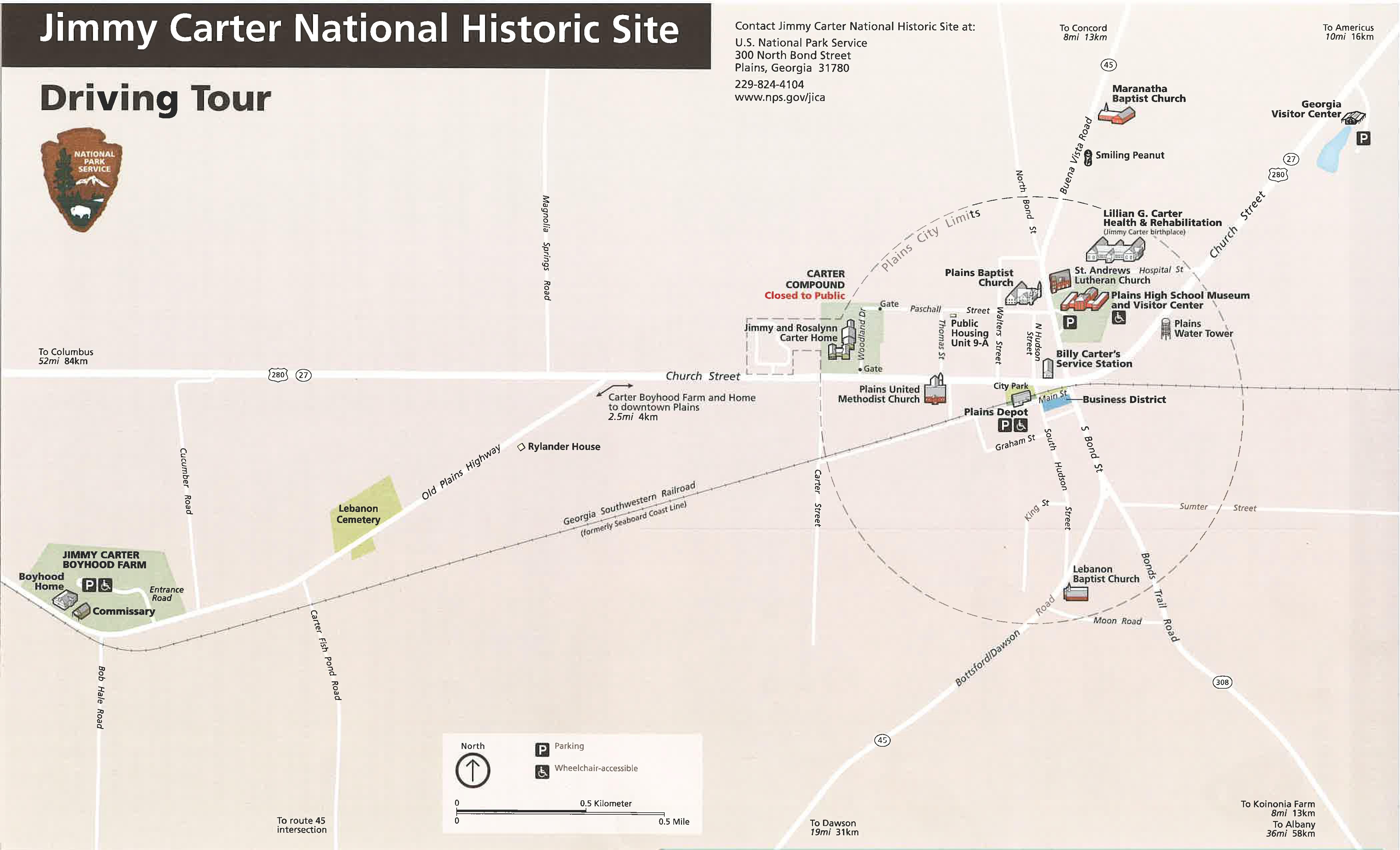 Maps Jimmy Carter National Historical Park (U.S. National Park Service)