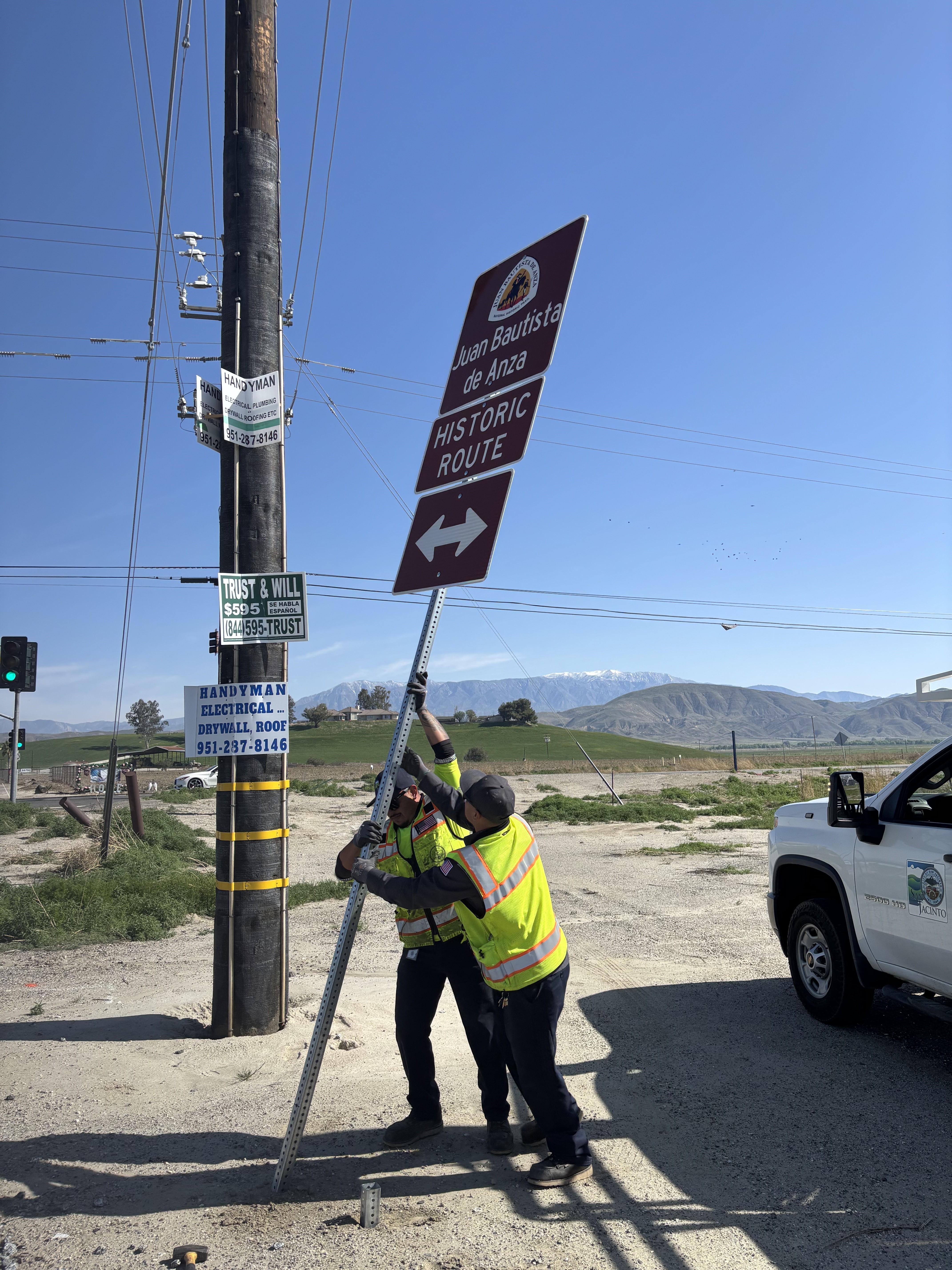 Auto Tour Sign San Jacinto Auto Tour Sign San Jacinto
