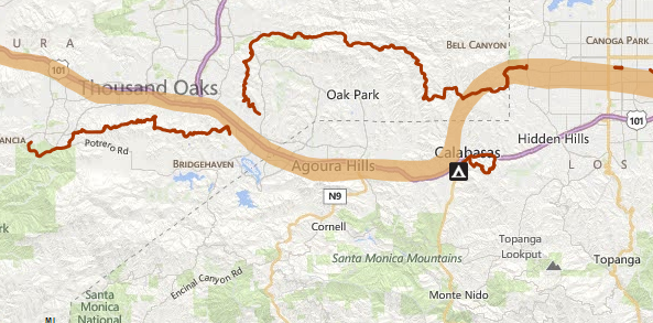 Screen Shot of Anza Trail Map