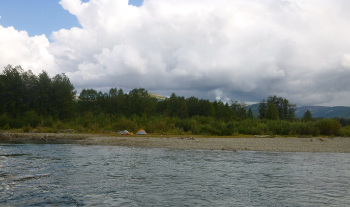 Campsite on the Kamishak River