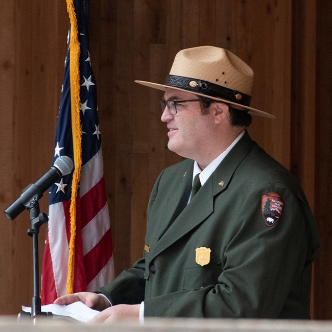 Resized version of Superintendent Mark Wimmer Speaking at Special Event