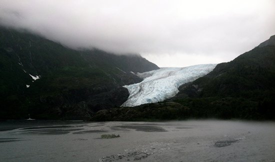 Exit Glacier in August Exit Glacier in August