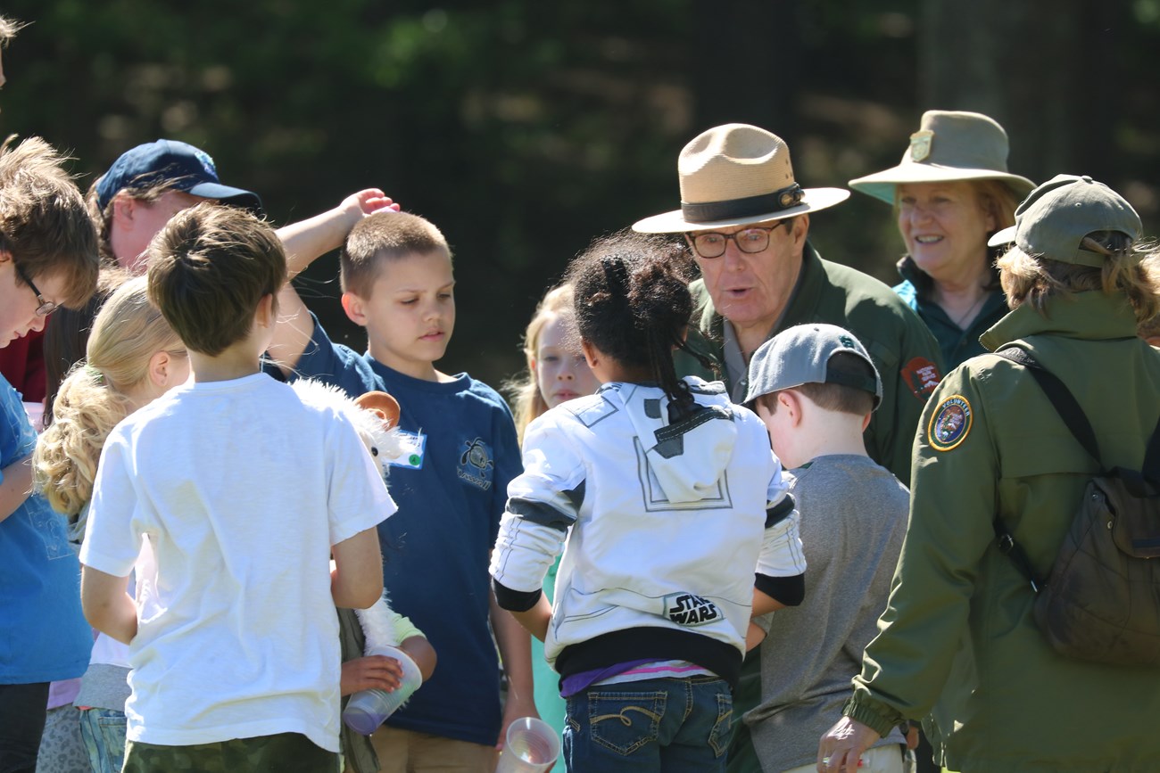 Ranger with Group of Students