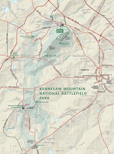 Kennesaw Mountain NBP Map