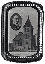 Paperweight with photos of First Presbyterian Church and Rev. Dr. Stalker