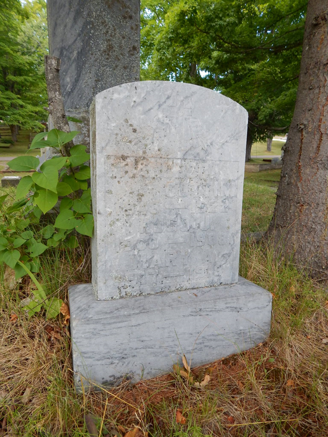 A gravestone
