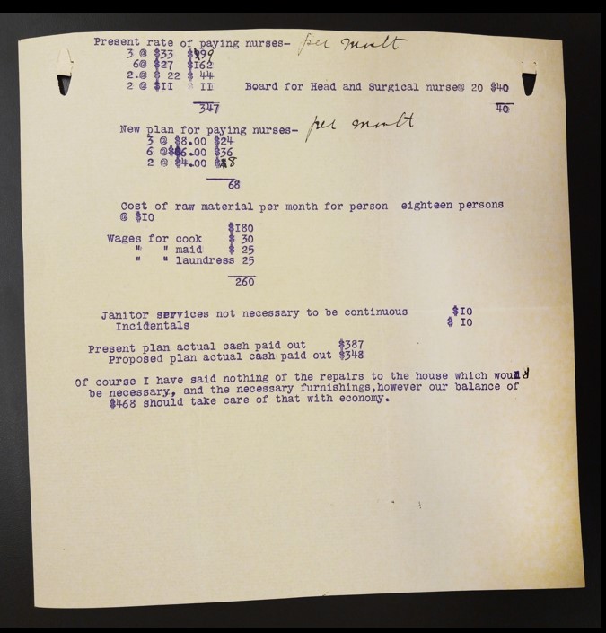 A historic document from the MTU Archives.