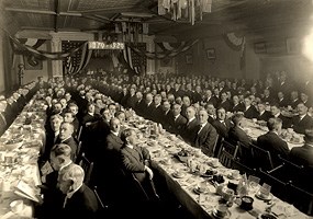 The Calumet Lodge of the Free and Accepted Masons celebrate their fiftieth anniversary in the third floor ballroom of the Union Building.