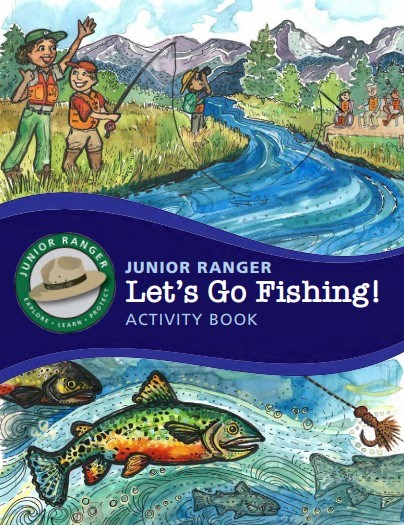 Let's Go Fishing activity book cover
