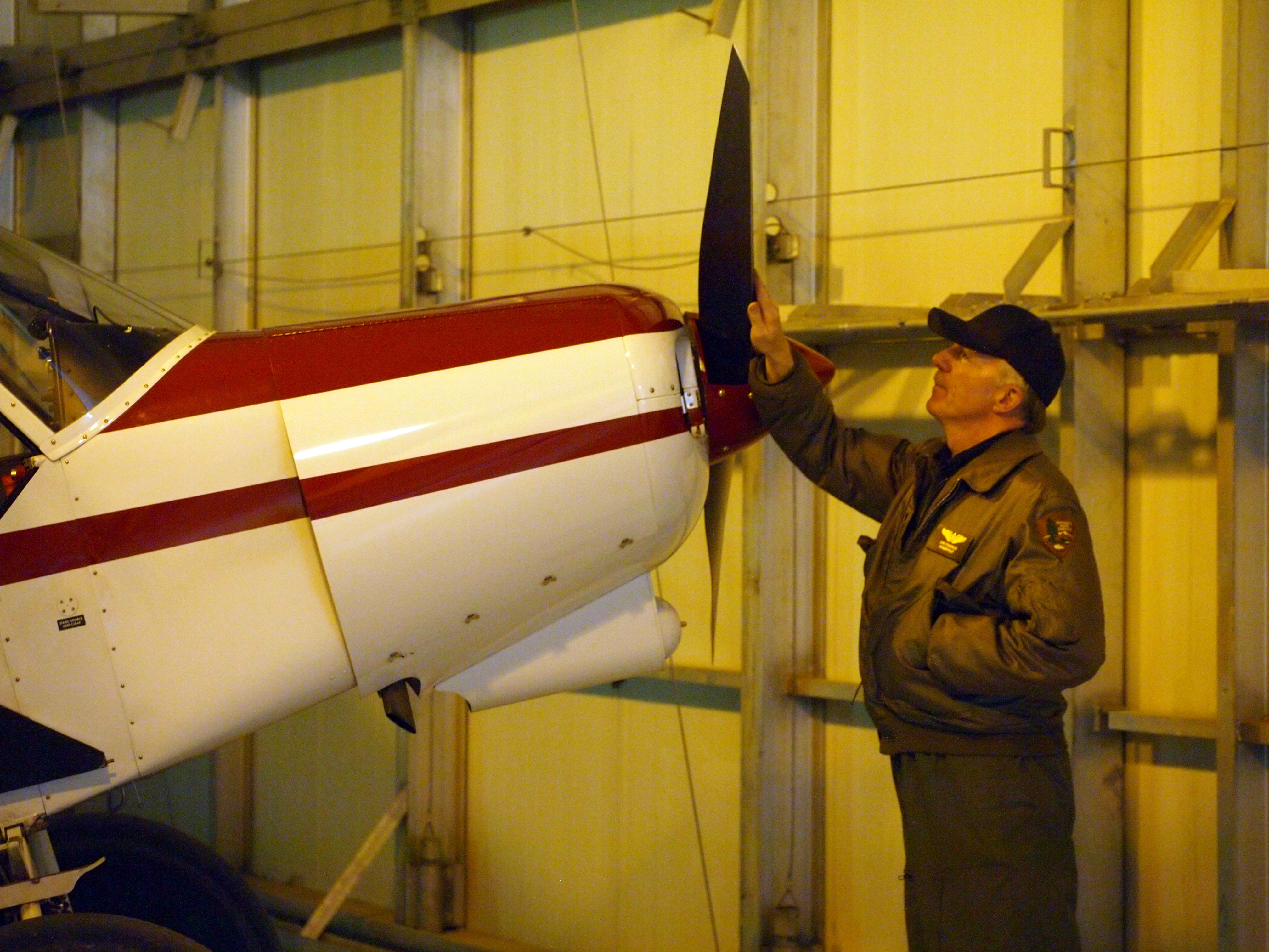 A Ranger Pilot conducts pre-checks before taking off.
