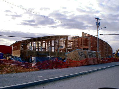 View of the Northwest section of the new heritage center.