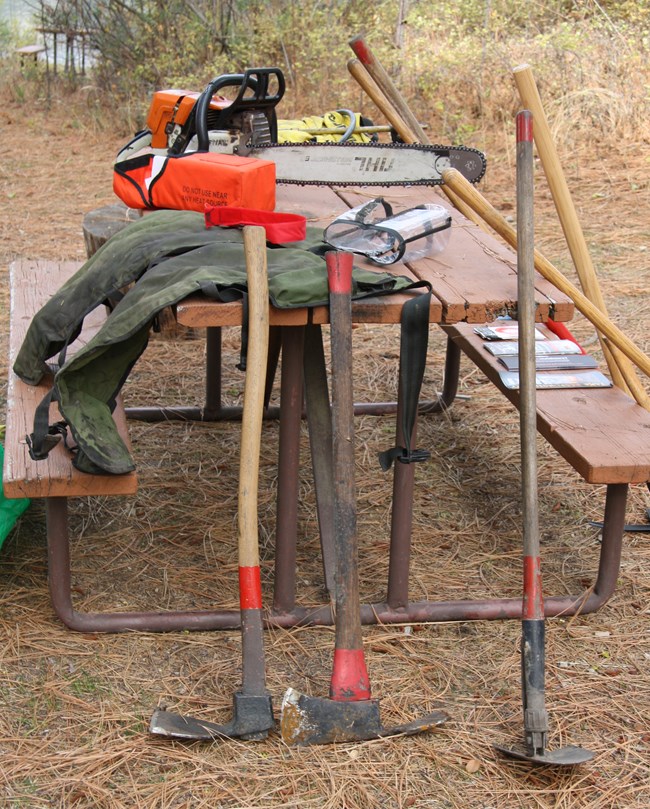 Fire tools on display at Natural Resource Career Skills Day
