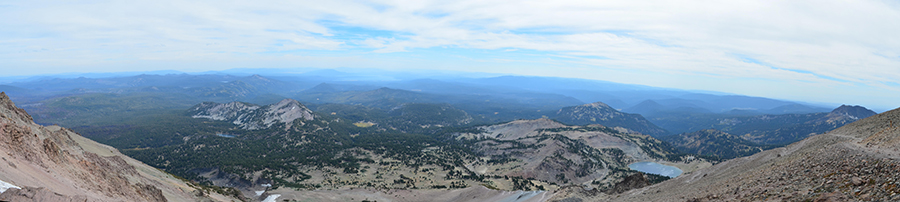 View to the south from the top of Lassen Peak