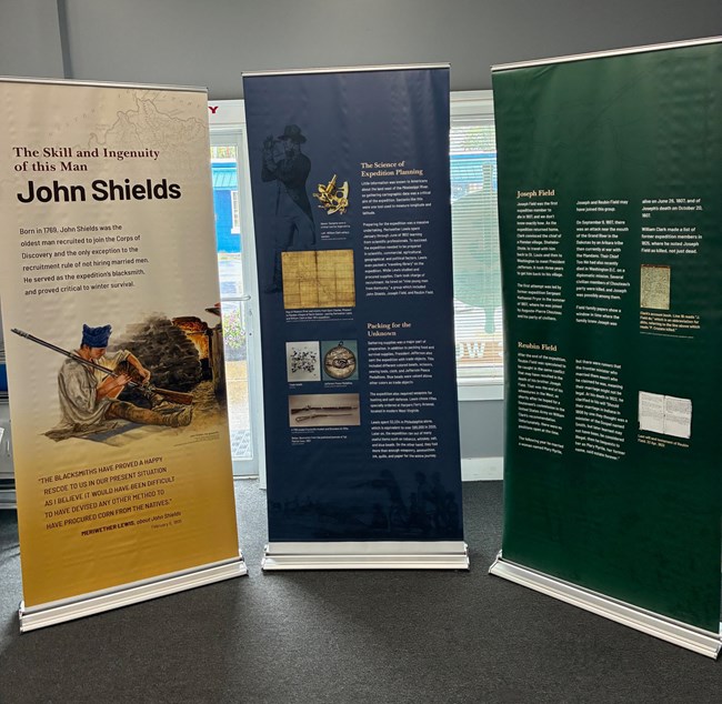 three informational signs