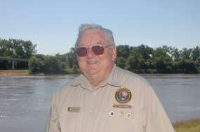 photo of Dr. Carl Camp standing in front of the Missouri River in Omaha Nebraska