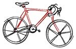 Sketch of a bicycle